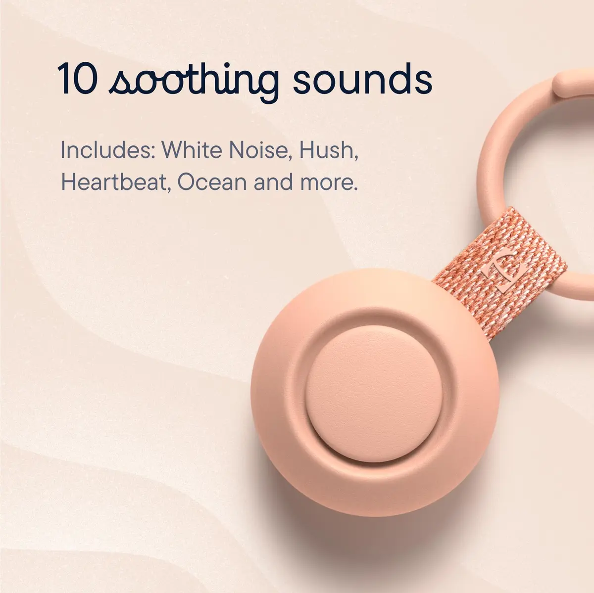 Hatch Go Portable Sound Machine & Sleep Soother for Babies & Kids (Peach) | 15-Hour Battery Life - view 6