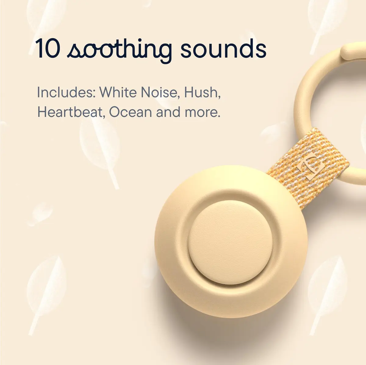 Hatch Go Portable Sound Machine & Sleep Soother for Babies & Kids (Honey) | 15-Hour Battery Life | USB-C Rechargeable - view 6
