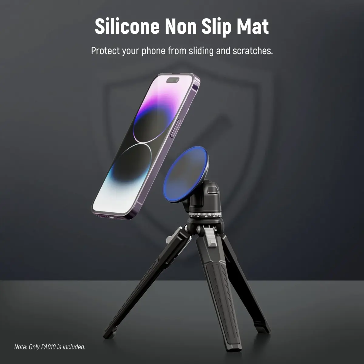 NEEWER Magnetic Phone Tripod Mount Adapter with 1/4" Holes & 600g Load Capacity | Black Aluminum Alloy - view 5