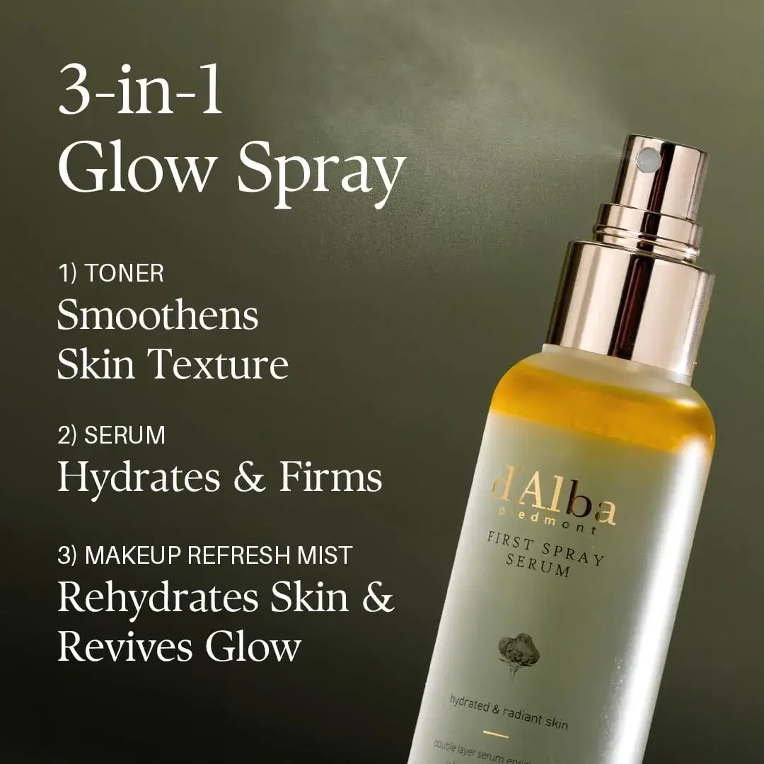 d'alba Piedmont Italian White Truffle First Spray Serum 50ml (1.69 fl oz) | Hydrating Glow Mist - view 5