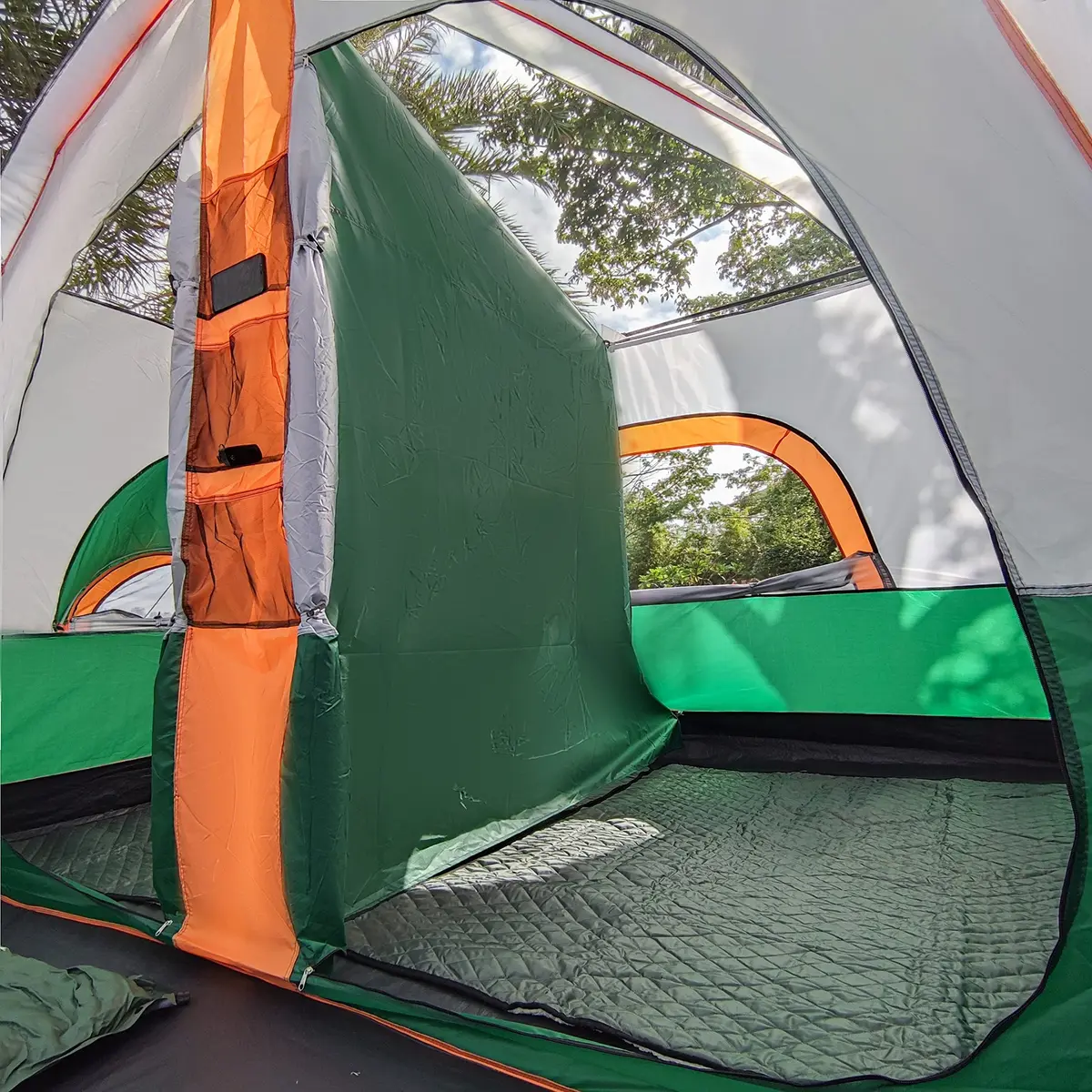 KTT Extra Large Tent 12 Person | Waterproof Cabin Design with 2 Bay Windows (14.1ft x 10ft x 6.58ft) - view 5