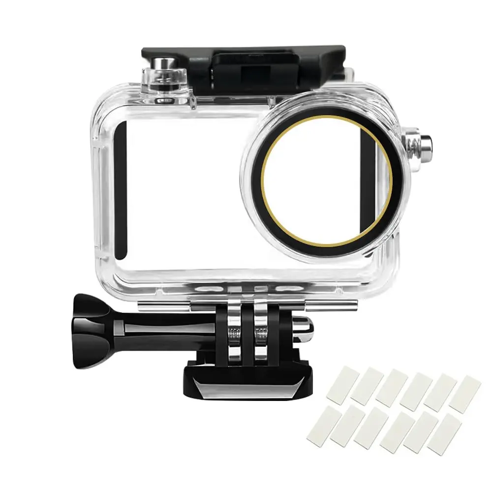 HoneTeek Waterproof Case for DJI Osmo Action 3/4/5 with Anti Fog Inserts | 50M Dive Rated, Crystal Clear Image Quality - main product image