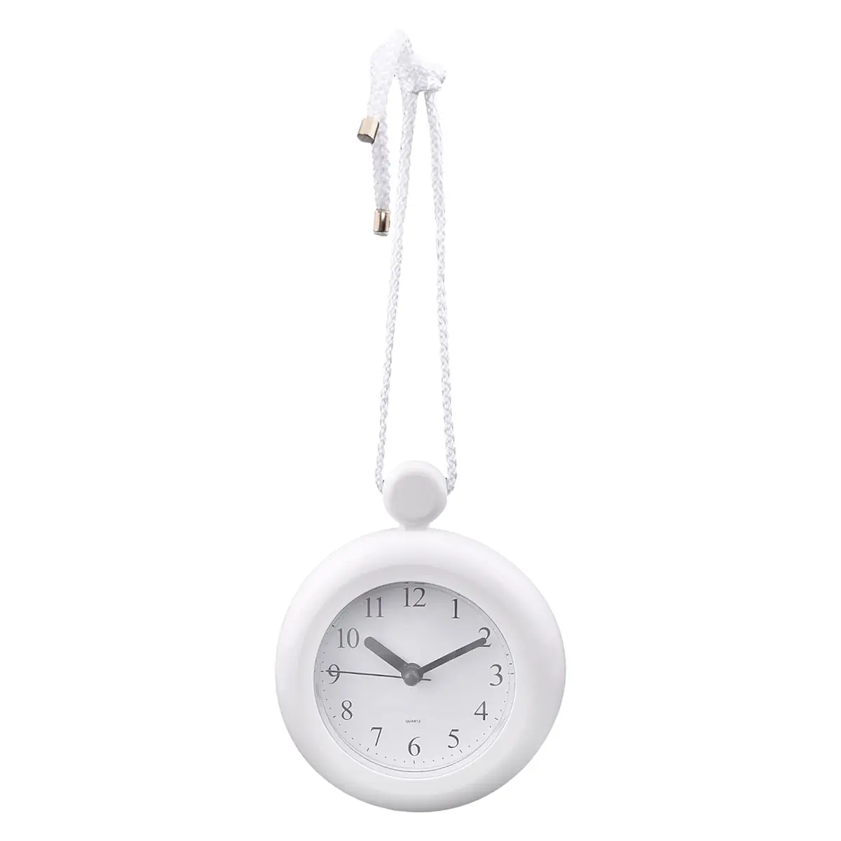 LVOERTUIG Waterproof Shower Clock, Silent Analog Bathroom Clock with Rope & Stand | IP3 Waterproof - view 8