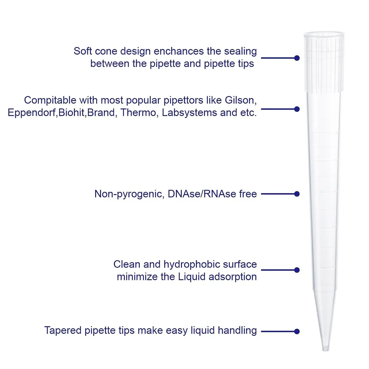 PRECIPETTE 5mL Universal Pipette Tips, 5000µL Capacity, 100 Count | Autoclavable & DNAse/RNAse Free - view 3