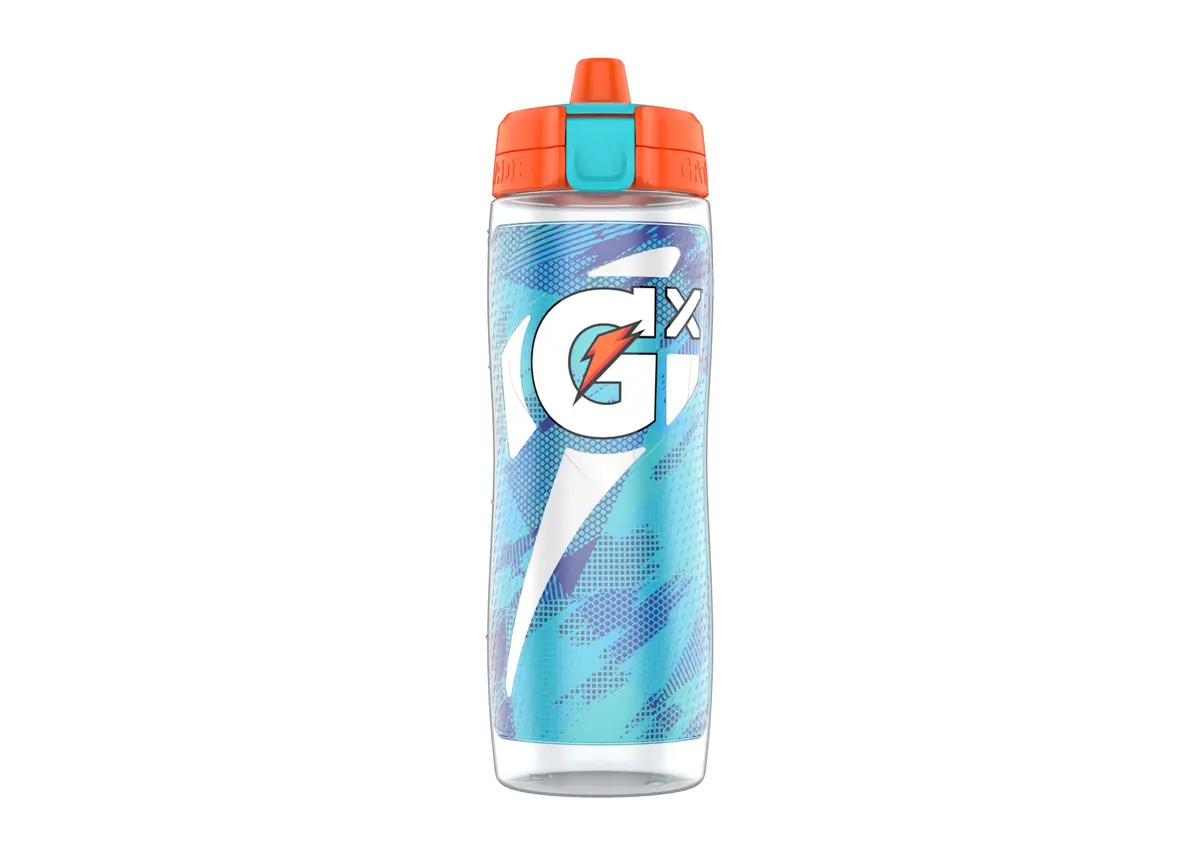 Gatorade Gx Glitched Frost Water Bottle 710ml (24oz) | Customizable Hydration Squeeze Bottle - main product image