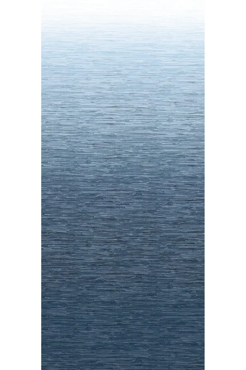 A-Street Prints Walls by Katie Hunt Into The Deep Dark Blue Ombre Wall Mural | Modern Blue Gradient with Textural Grasscloth Detailing - main product image