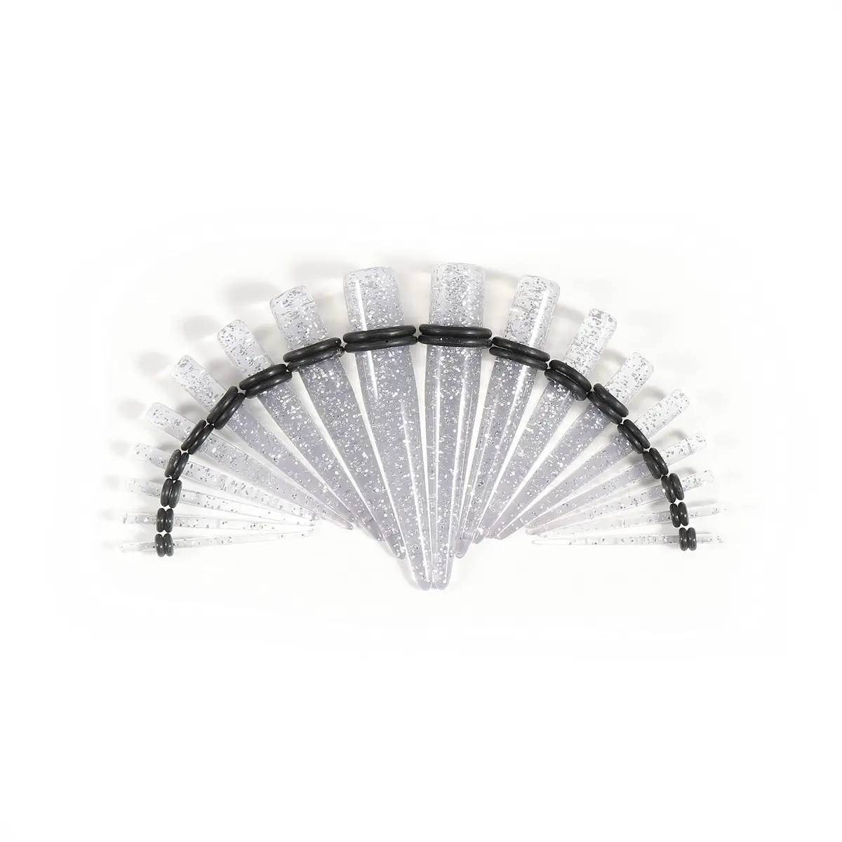 Memsion Ear Stretching Kit 54 Pieces 14G-00G Acrylic Gauges & Tapers | Healthy Ear Expansion - view 4
