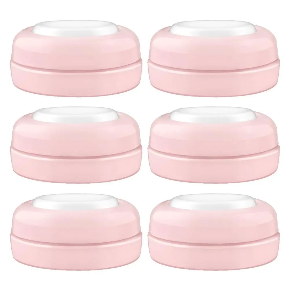 Maymom Screw Lids Aka Travel Caps with Rewritable Sealing Disc 6 Count (Pink) | Compatible with Avent Bottles - main product image