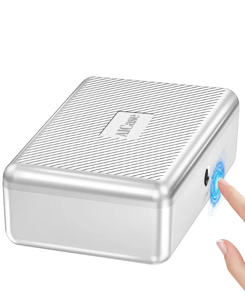 AICase Biometric Fingerprint Storage Box 22.9cm (9 inches) | Quick Access Security Safe - main product image