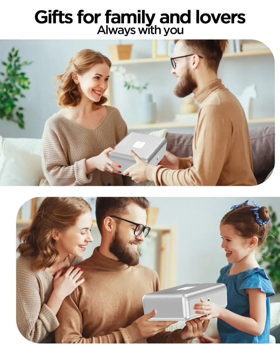 AICase Biometric Fingerprint Storage Box 22.9cm (9 inches) | Quick Access Security Safe - view 6