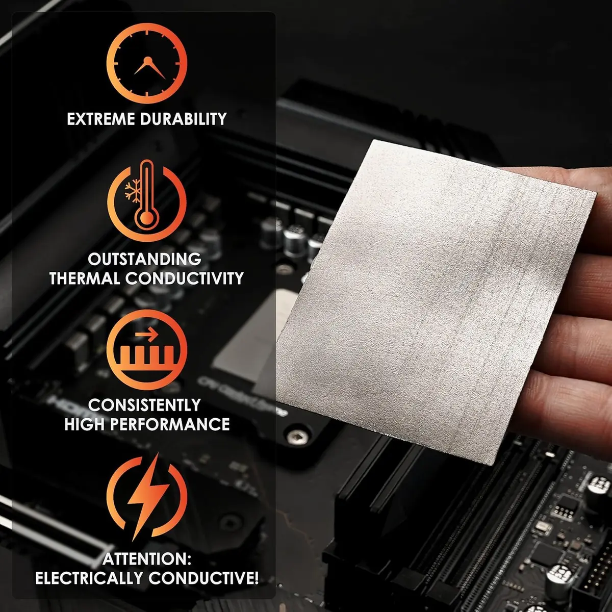 Thermal Grizzly KryoSheet (29x25x0.2mm) – High Thermal Conductivity for CPU & GPU Cooling - view 2