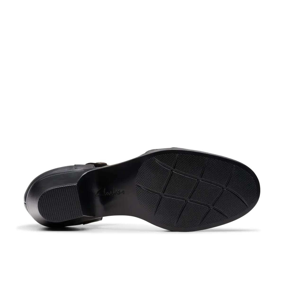 Clarks Collection Emily 2 Ketra Black Leather Pump 55mm (2.2 inch) Heel | Ultimate Comfort Foam Footbed - view 4