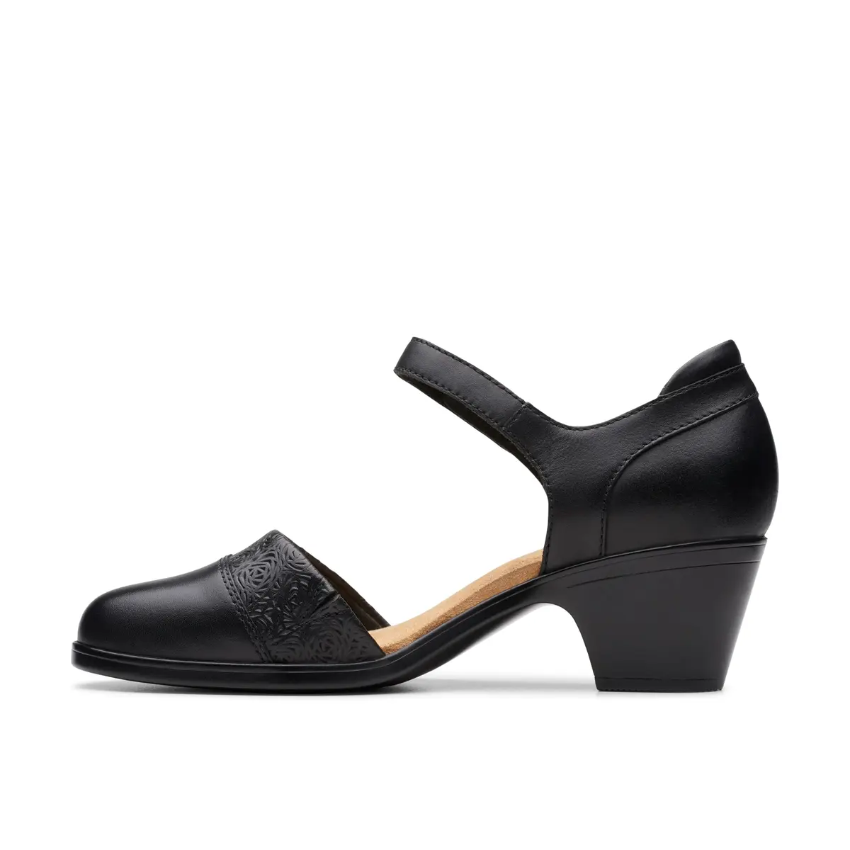 Clarks Women's Emily 2 Ketra Leather Pump Shoe 7.5 Medium US | Classic Style with Ultra-Wearable Heel - view 3