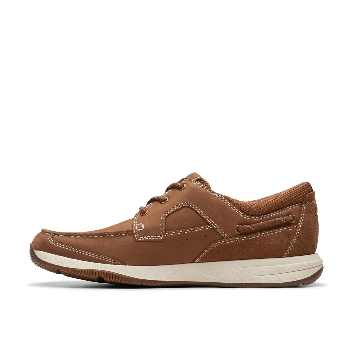 Clarks Collection Men's Sailview Lace Boat Shoe Light Tan Nubuck 24.1 cm (9.5 in) | Nautical Comfort for Indian Summers - view 7