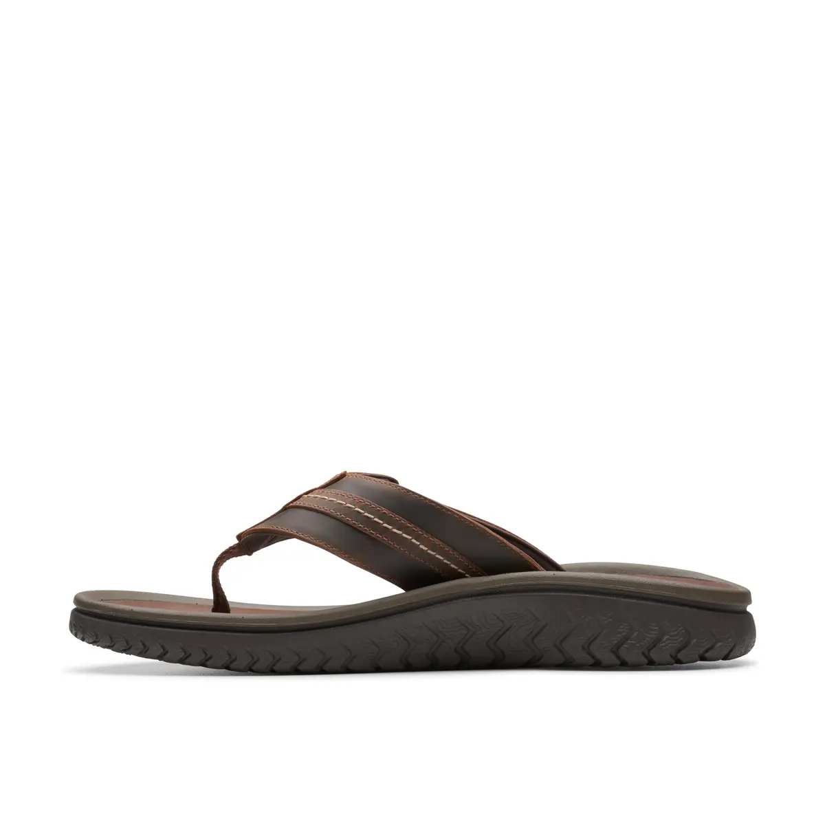 Clarks Wesley Sun Flip-Flop Beeswax Leather 7 Medium US | Classic Casual Comfort - view 5