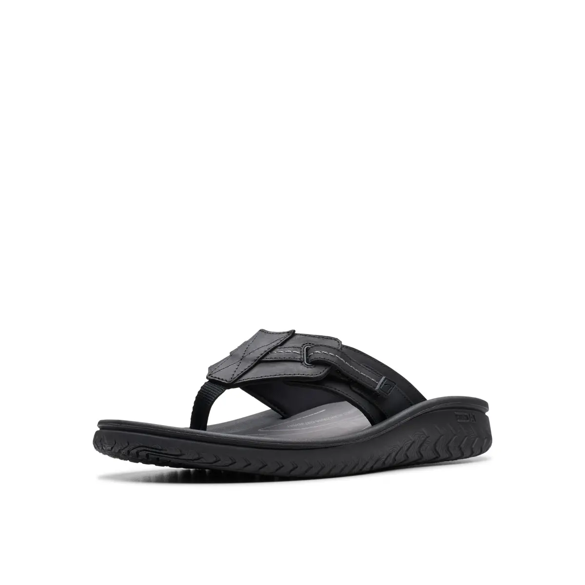 Clarks Wesley Sun Flip-Flop 7 Medium US | Soft Leather, Impact-Absorbing EVA - main product image