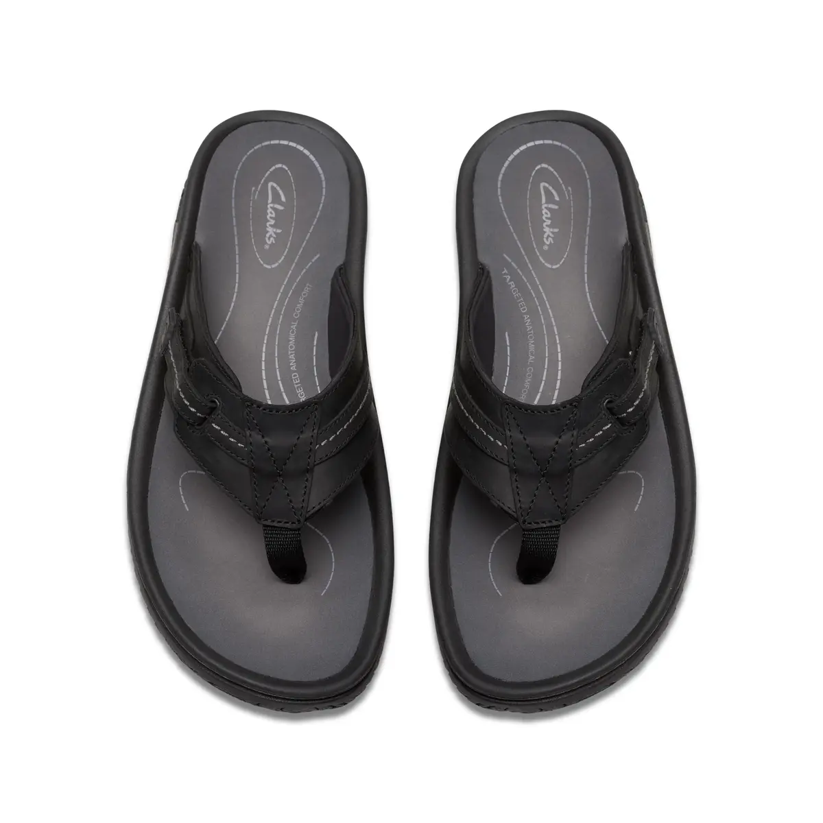 Clarks Wesley Sun Flip-Flop 7 Medium US | Soft Leather, Impact-Absorbing EVA - view 9