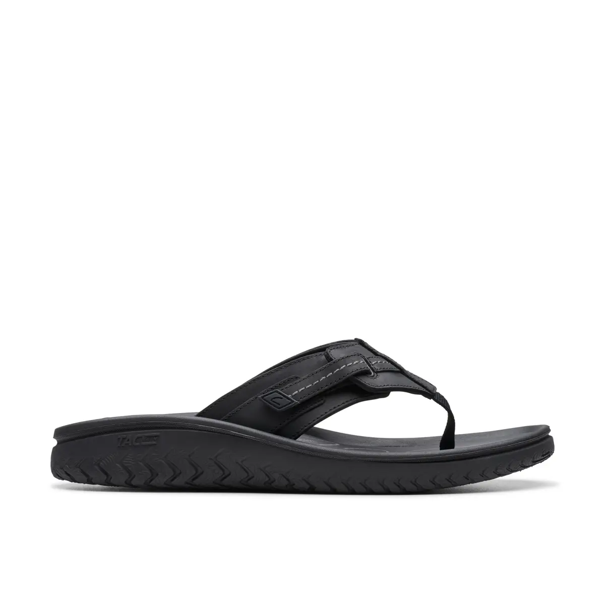 Clarks Wesley Sun Flip-Flop 7 Medium US | Soft Leather, Impact-Absorbing EVA - view 2