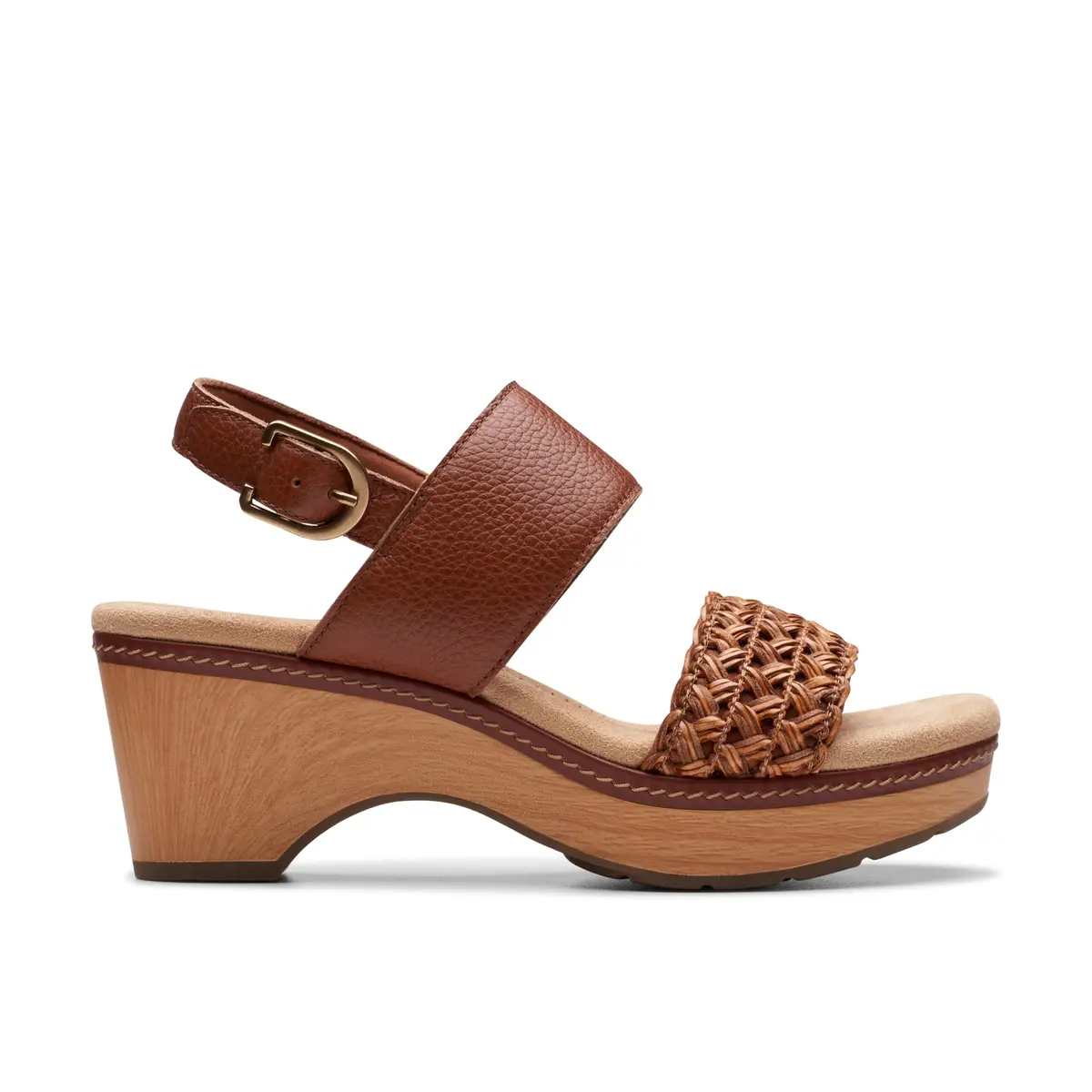 Clarks Seannah Step Wedge Sandal 7 Medium US | Trendy Comfort with Leather & Foam - view 5