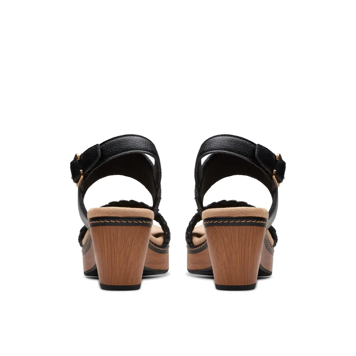 Clarks Seannah Step Wedge Sandal | 2.55-inch Block Heel, Leather, Medium US 6.5 | Comfortable & Trendy - view 8