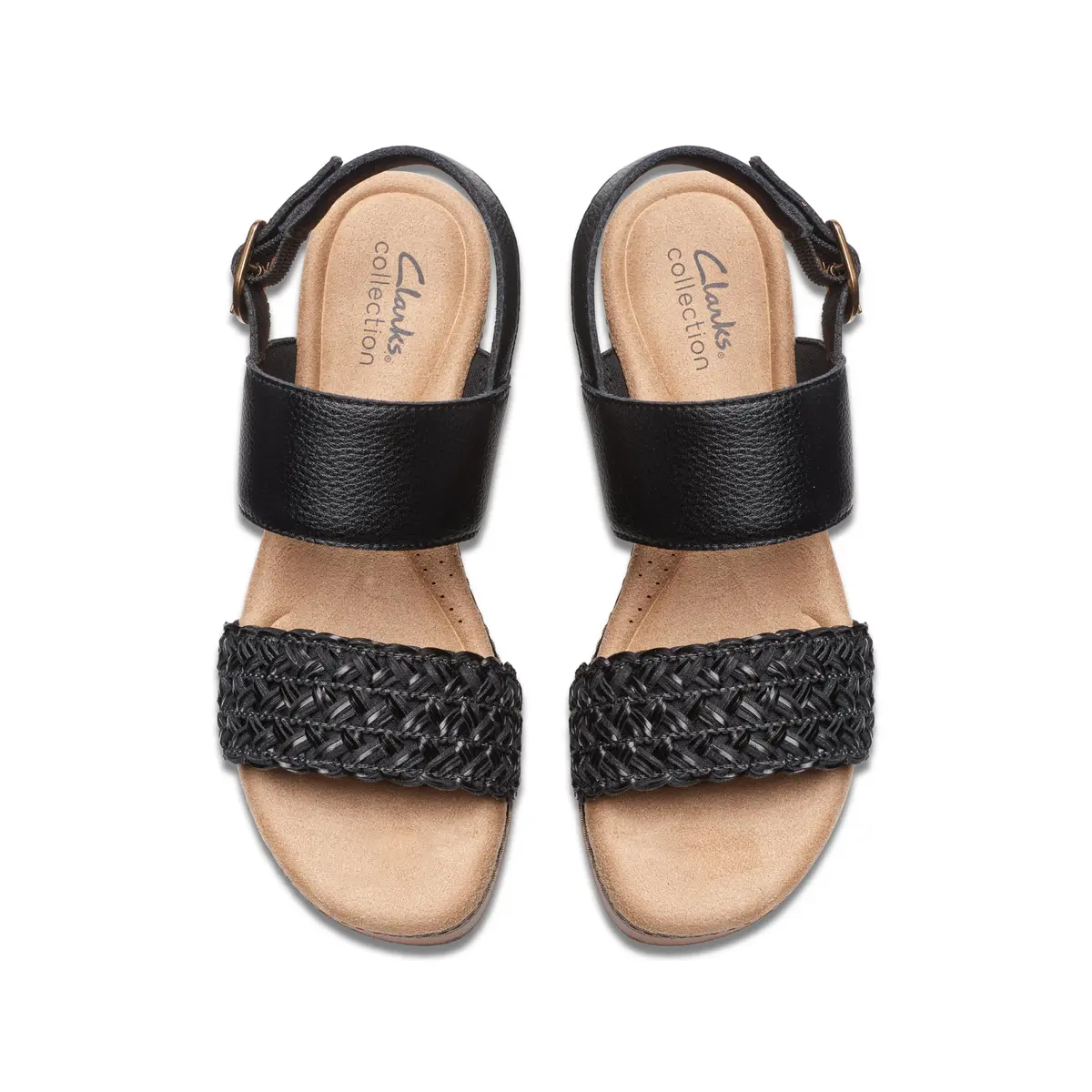 Clarks Seannah Step Wedge Sandal | 2.55-inch Block Heel, Leather, Medium US 6.5 | Comfortable & Trendy - view 9