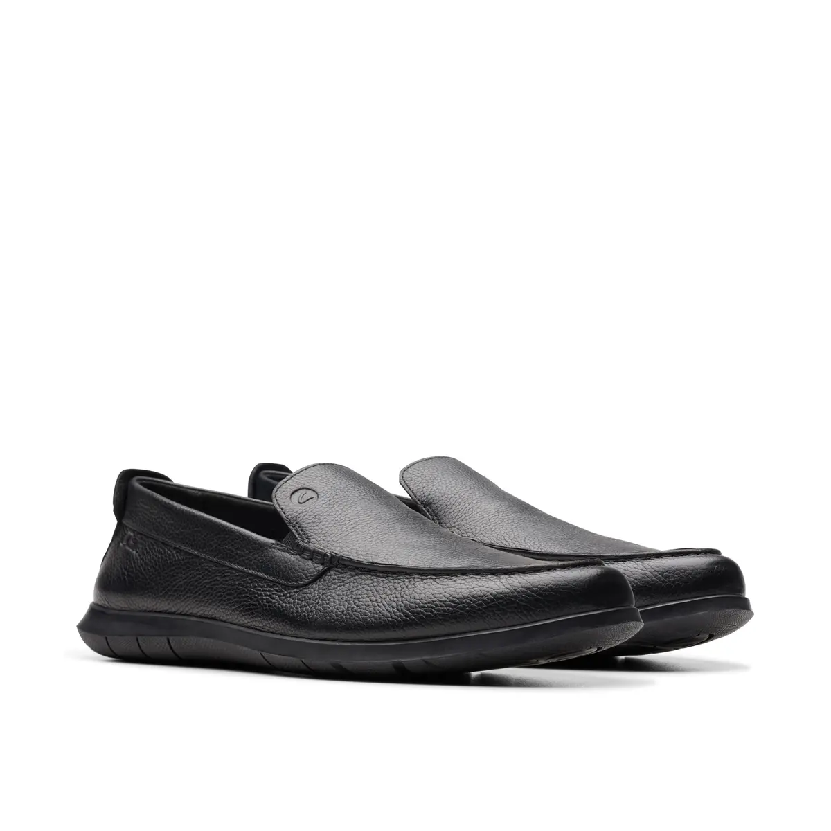Clarks Collection Men's Flexway Step Moccasin, Black Leather, 11.5 Wide (29.2cm / 11.5 US Wide) - view 5