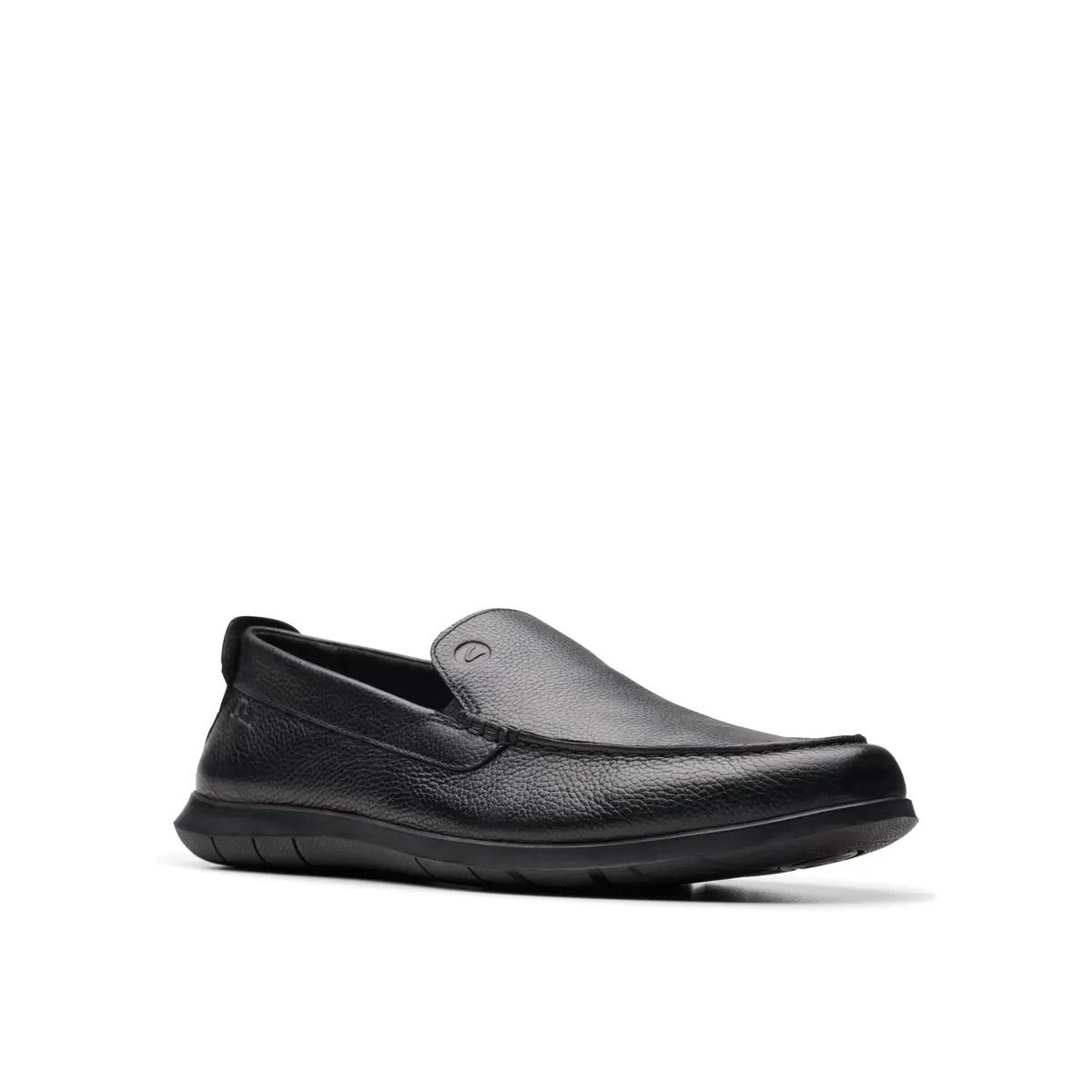 Clarks Collection Men's Flexway Step Moccasin, Black Leather, 11.5 Wide (29.2cm / 11.5 US Wide) - view 8