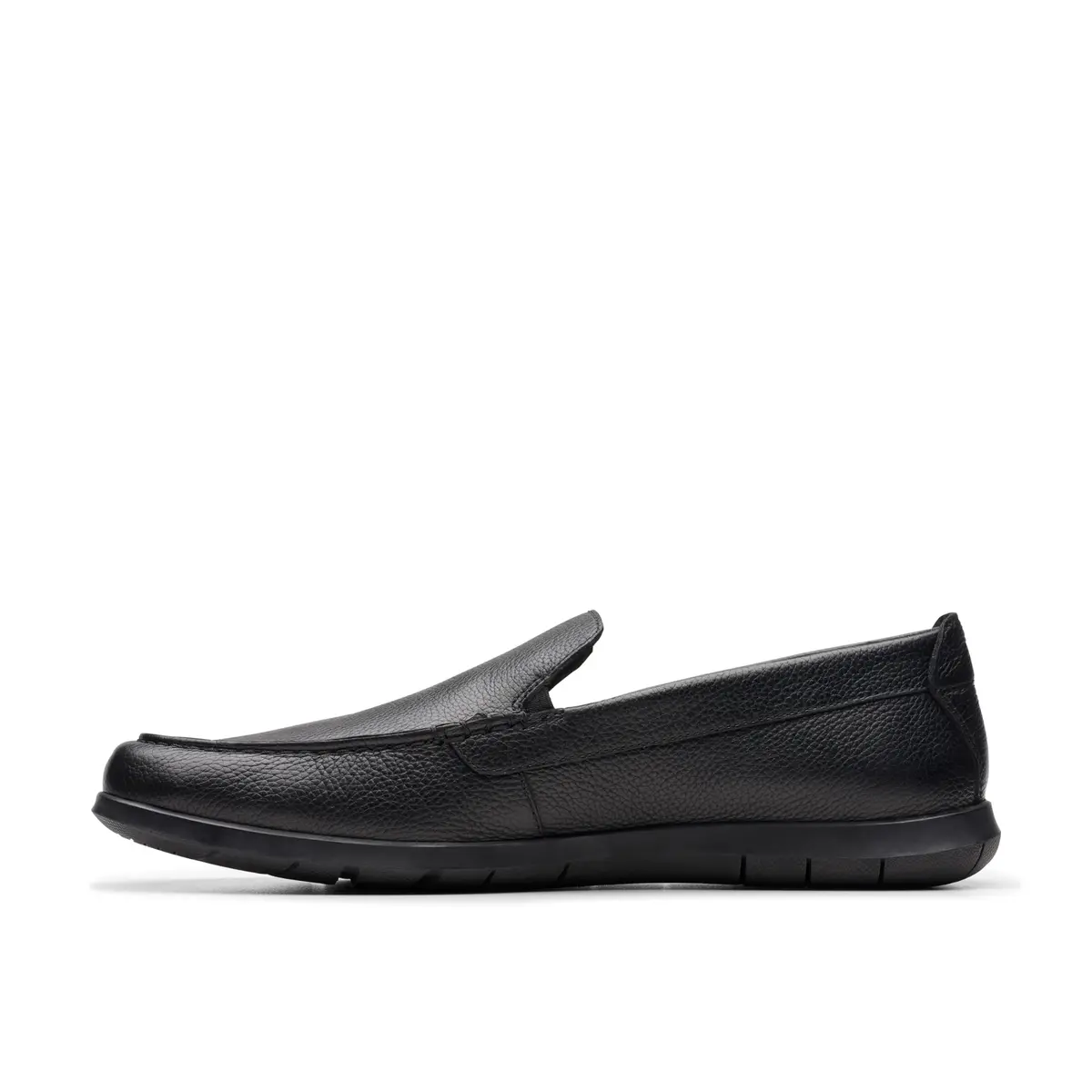 Clarks Collection Men's Flexway Step Moccasin, Black Leather, 11.5 Wide (29.2cm / 11.5 US Wide) - view 3