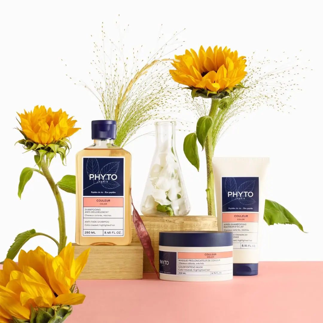 PHYTO Color Radiance Conditioner for Color-Treated Hair | Vegan, Sulfate-Free, Silicone-Free | Made in France (70-120c) - view 4