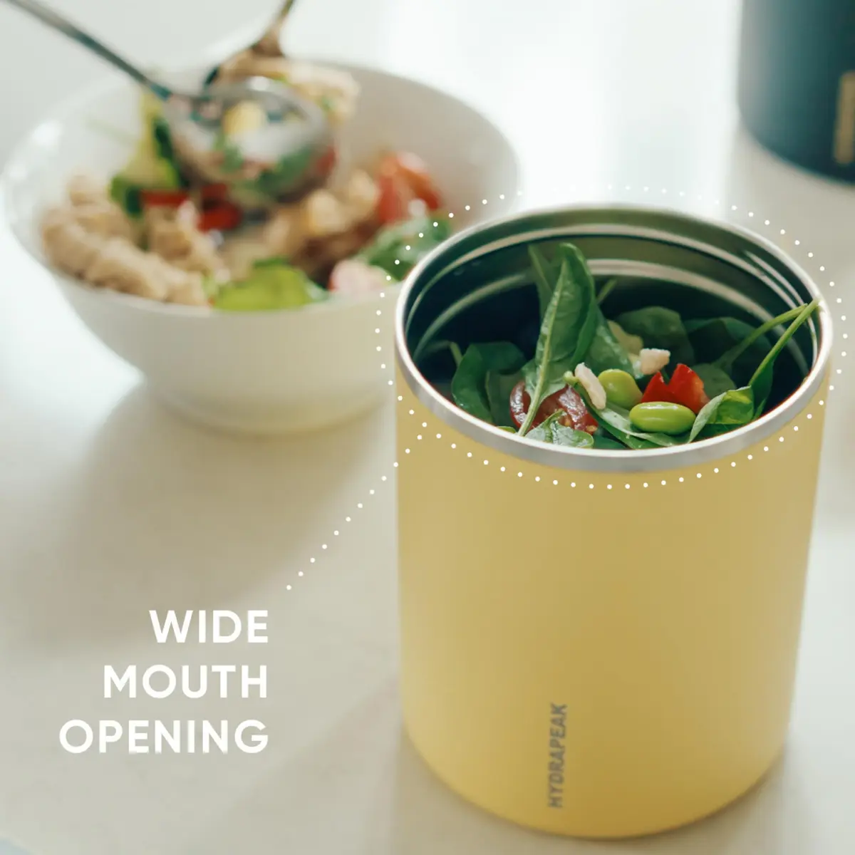 Hydrapeak 32oz Stainless Steel Vacuum Food Jar | 10H Hot & 16H Cold, Wide Mouth, Leak-Proof, for Adults - view 7