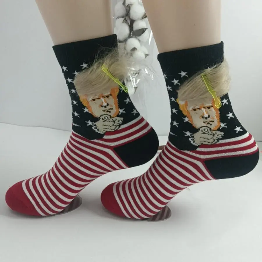 T Legend President Donald Hair MAGA Socks for Men & Women | Novelty Christmas & Gag Gifts (7-14 US Size) - view 9