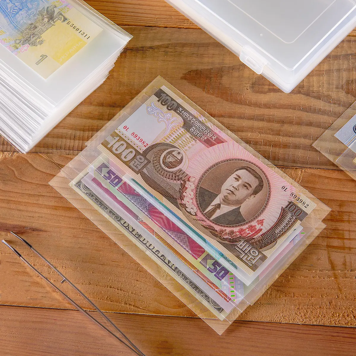 Uncle Paul Currency Sleeves Side-Insert 6.8×3.3 inches | Acid-Free Transparent Collection Protectors - view 7