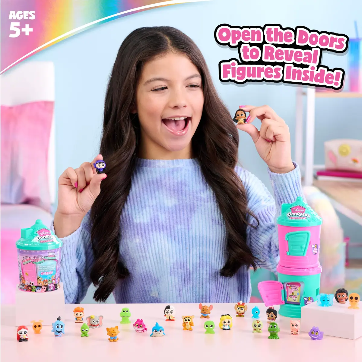 Just Play Disney Doorables Squish’Alots Series 2 Collectible Figures 4-6 Pack | ASTM-Tested Educational Toy for Kids Ages 5+ - view 5