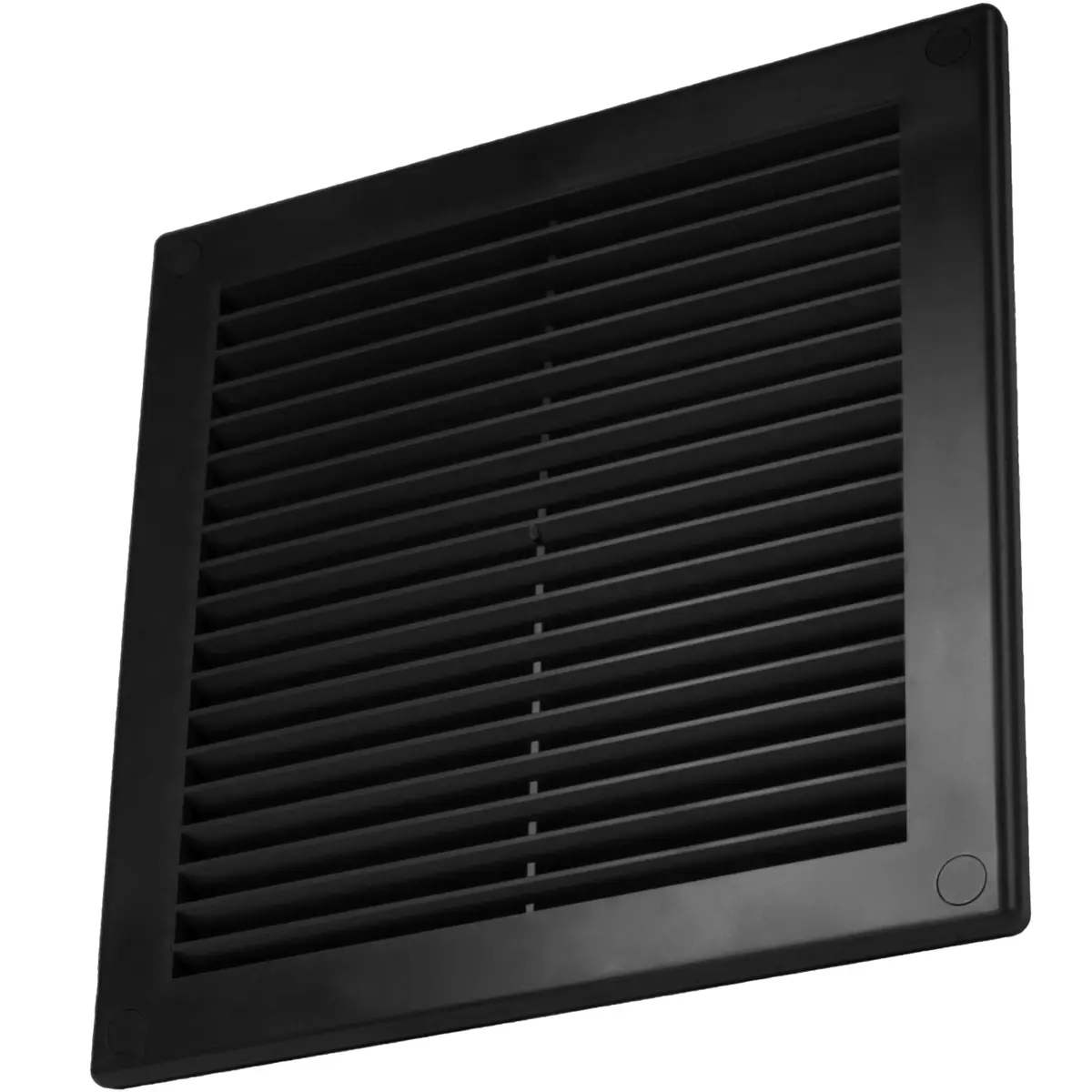Vent Systems 6" x 6" Black Plastic Soffit Vent Cover | Durable Square Air Vent with Mesh Screen (70-120c) - view 7
