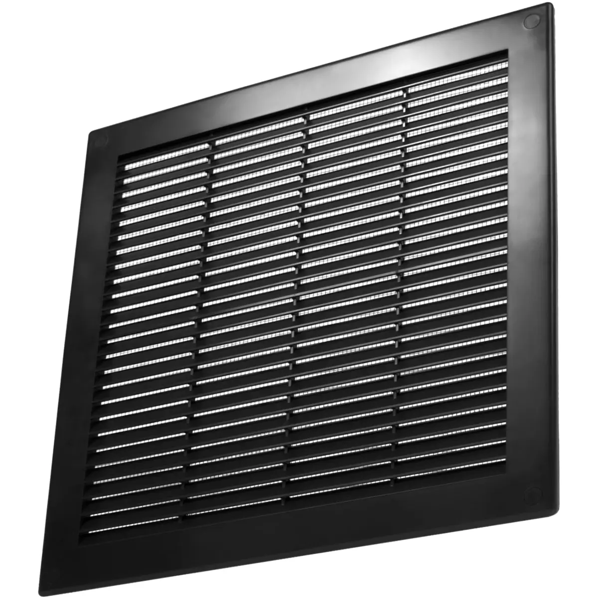 Vent Systems 10" x 10" Plastic Black Soffit Vent Cover | Flat Square Air Vent Grille for HVAC - view 7