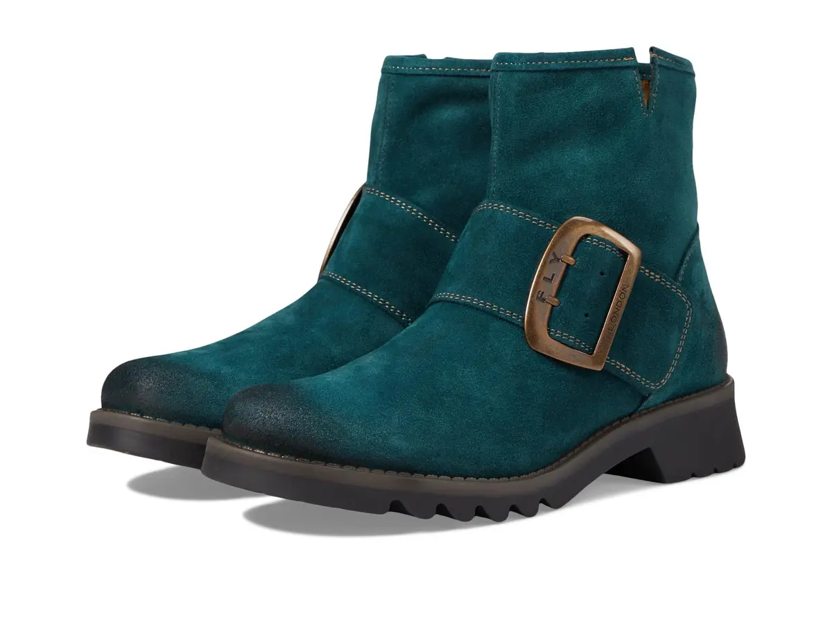 FLY London Womens RILY991FLY Petrol Oil Suede Ankle Boot | Casual Fashion Comfort (70-120 chars) - main product image