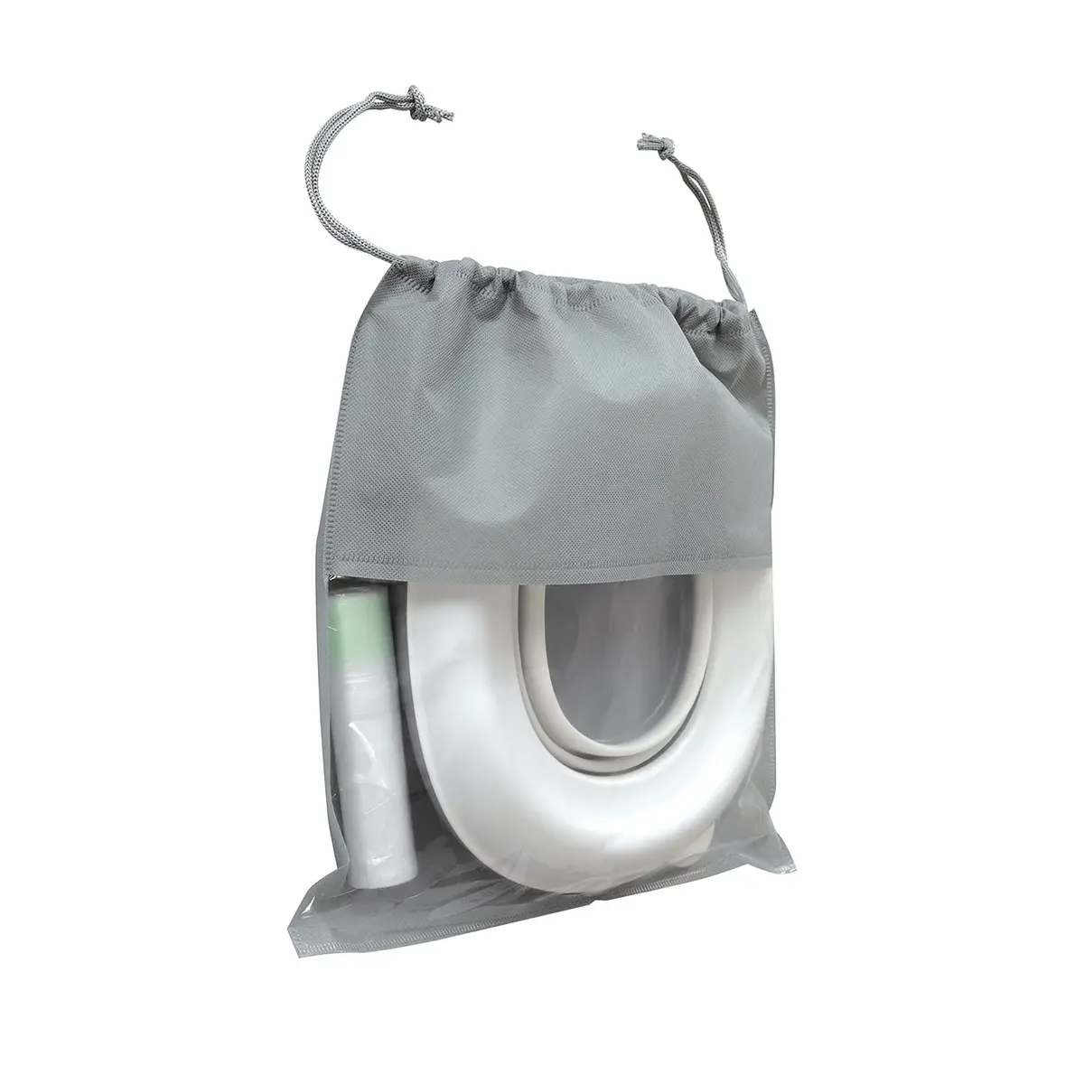 Nuby On-The-Go Portable Potty | Compact Toddler Travel Toilet Seat with Disposable Liners - view 4