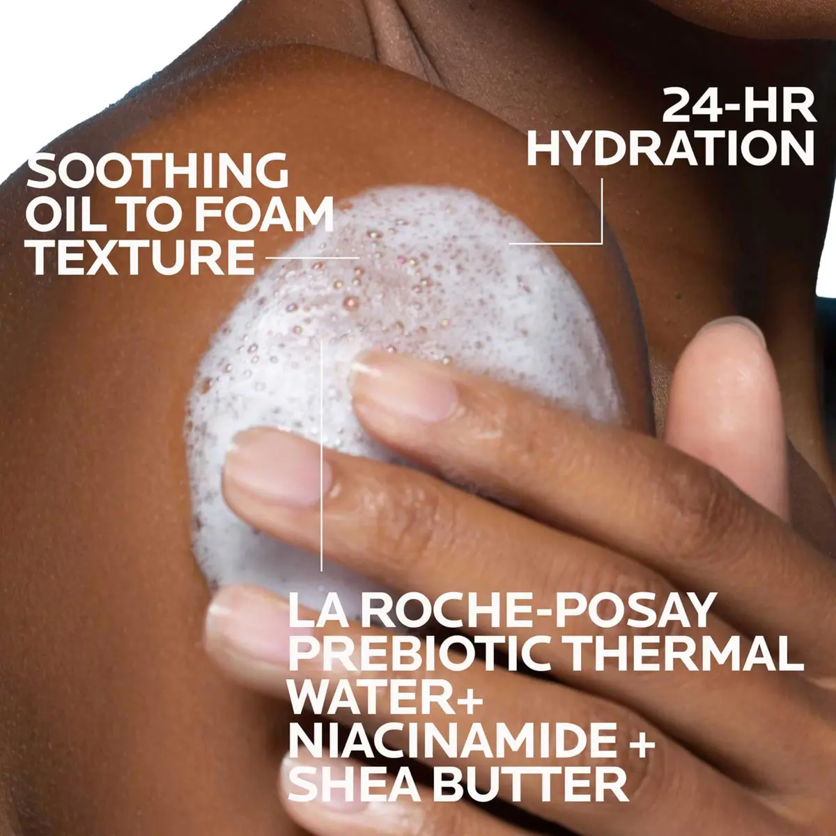 La Roche-Posay Lipikar AP+ Gentle Foaming Cleansing Oil 400ml (13.52 Fl Oz) | For Dry to Extra Dry, Sensitive Skin - view 3