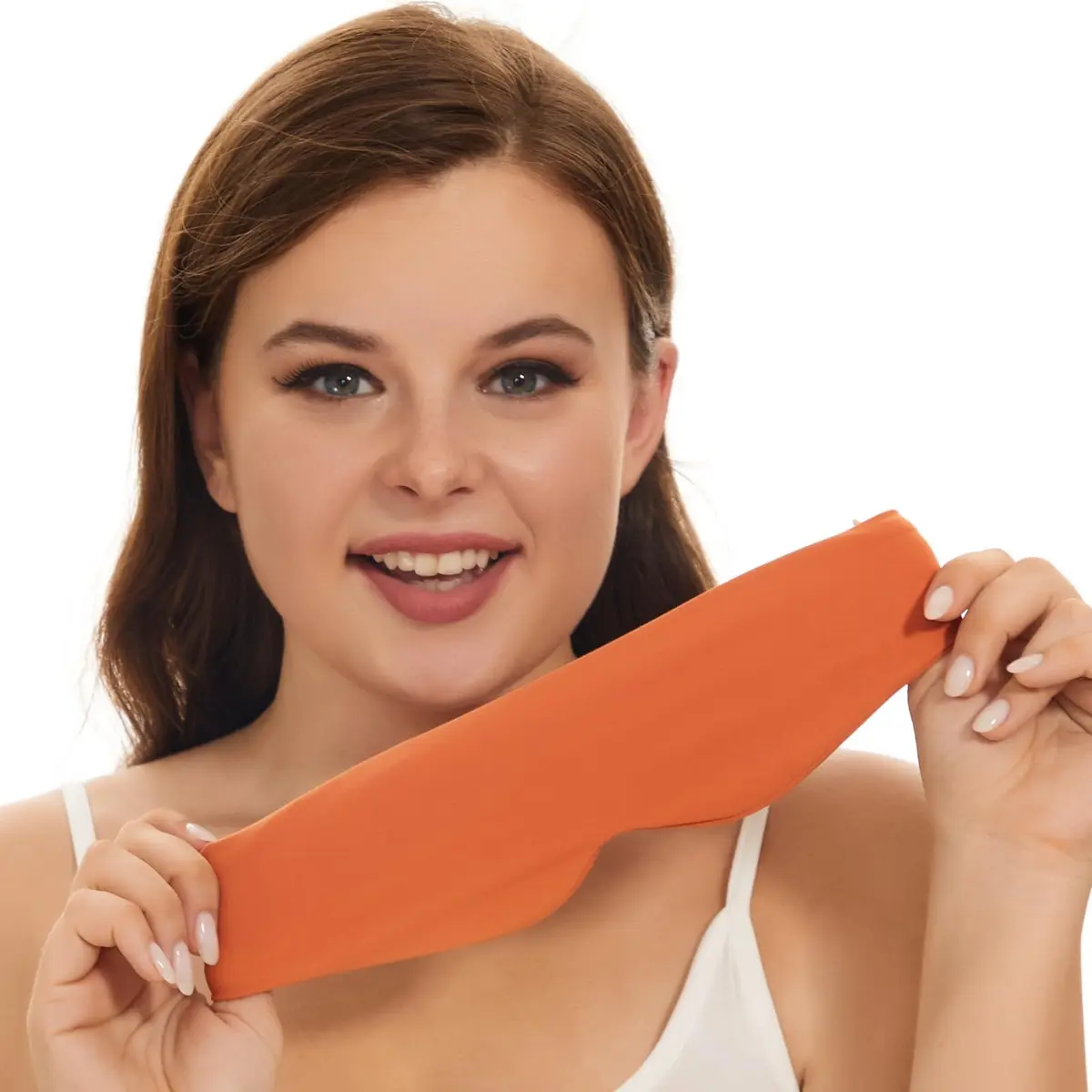 ALASKA BEAR Side Sleeper Sleep Mask | 100% Blackout, Patented, Tangerine | Ultra-Soft, Breathable Foam - view 3