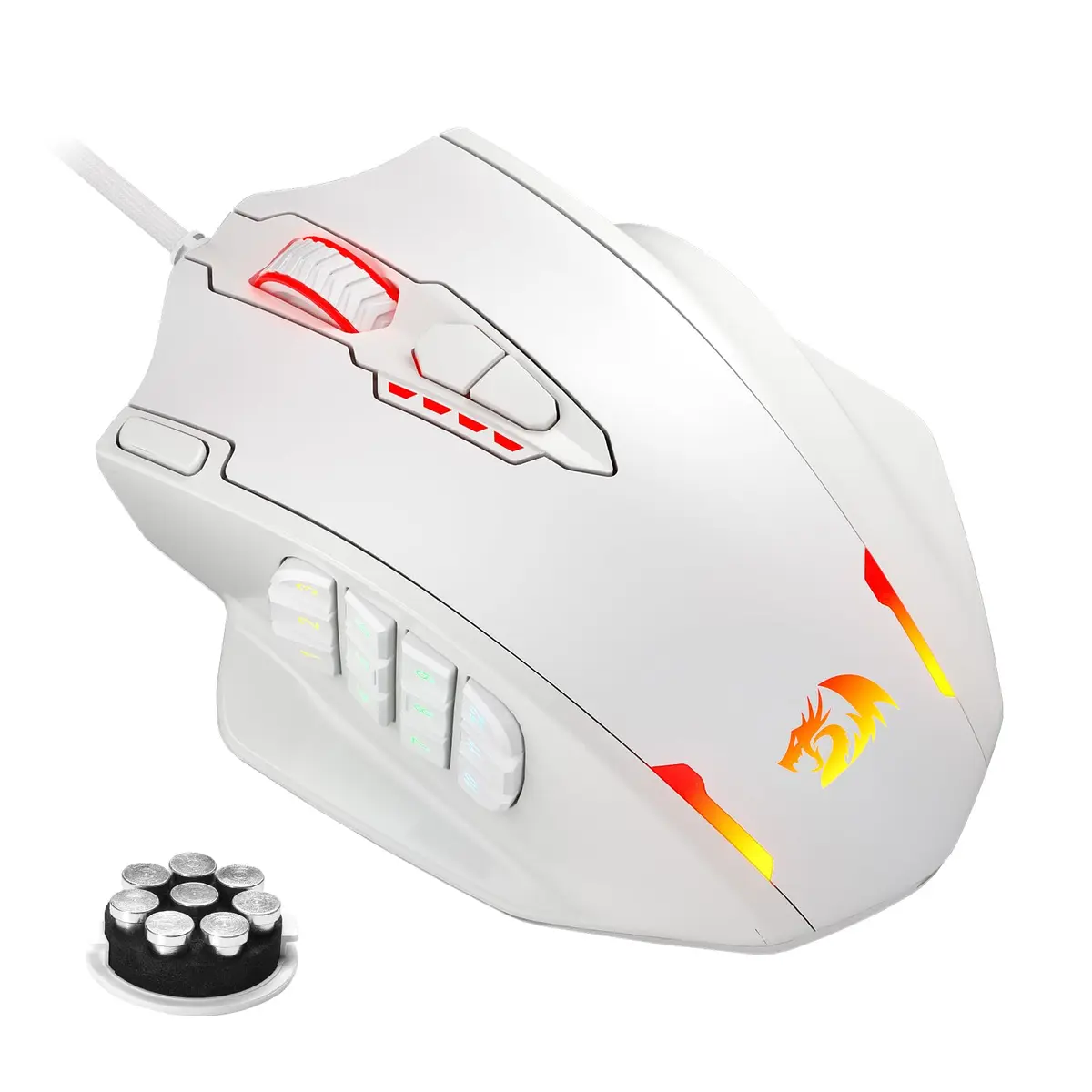 Redragon M908 Impact Gaming Mouse 12400 DPI | 18 Programmable Buttons, 1000Hz Polling Rate, RGB Lighting - main product image