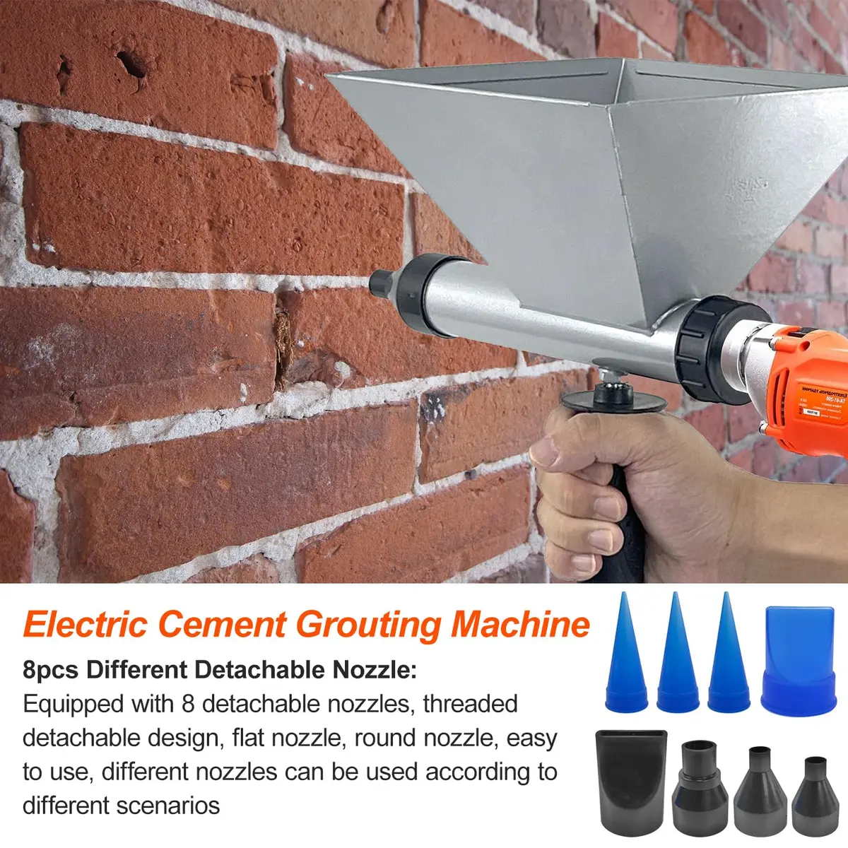 XINHNMUU Electric Mortar Grout Gun Pump 1 Count | Cordless, Reusable, Fast & Efficient - view 6