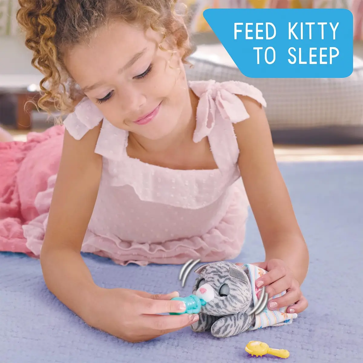 Just Play furReal Newborns Kitty Interactive Pet Plush Toy for Kids 4+ | Soft, Cuddly, Interactive - view 2