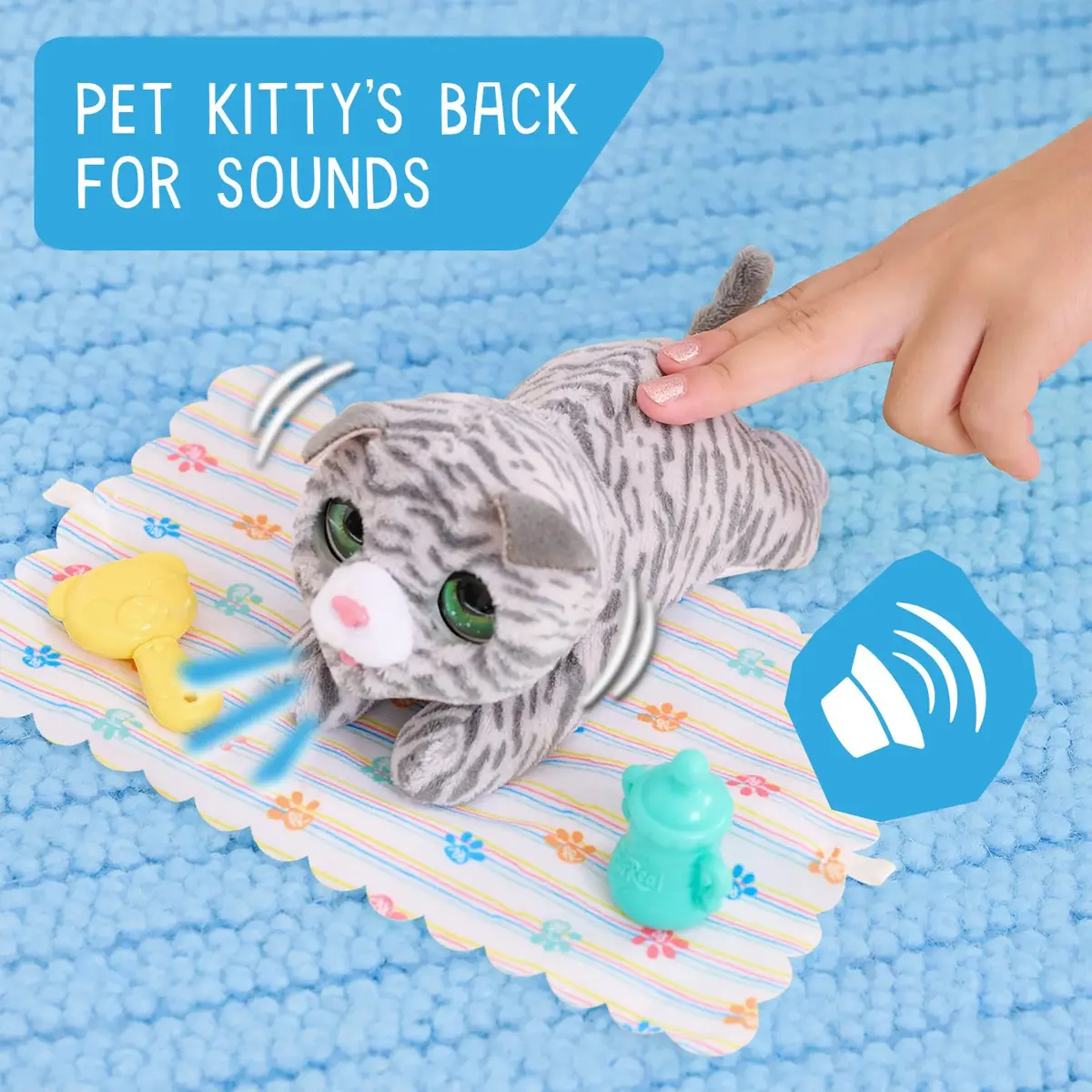 Just Play furReal Newborns Kitty Interactive Pet Plush Toy for Kids 4+ | Soft, Cuddly, Interactive - view 3