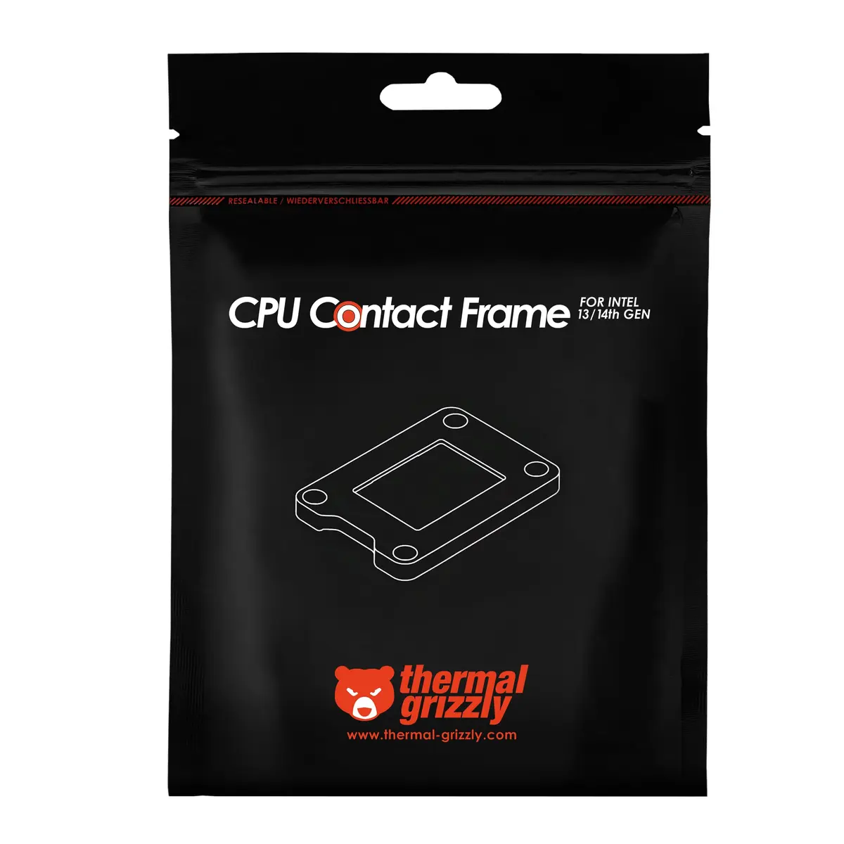 Thermal Grizzly CPU Contact Frame for Intel 13th & 14th Gen - Black | Optimized Cooling Performance - view 8