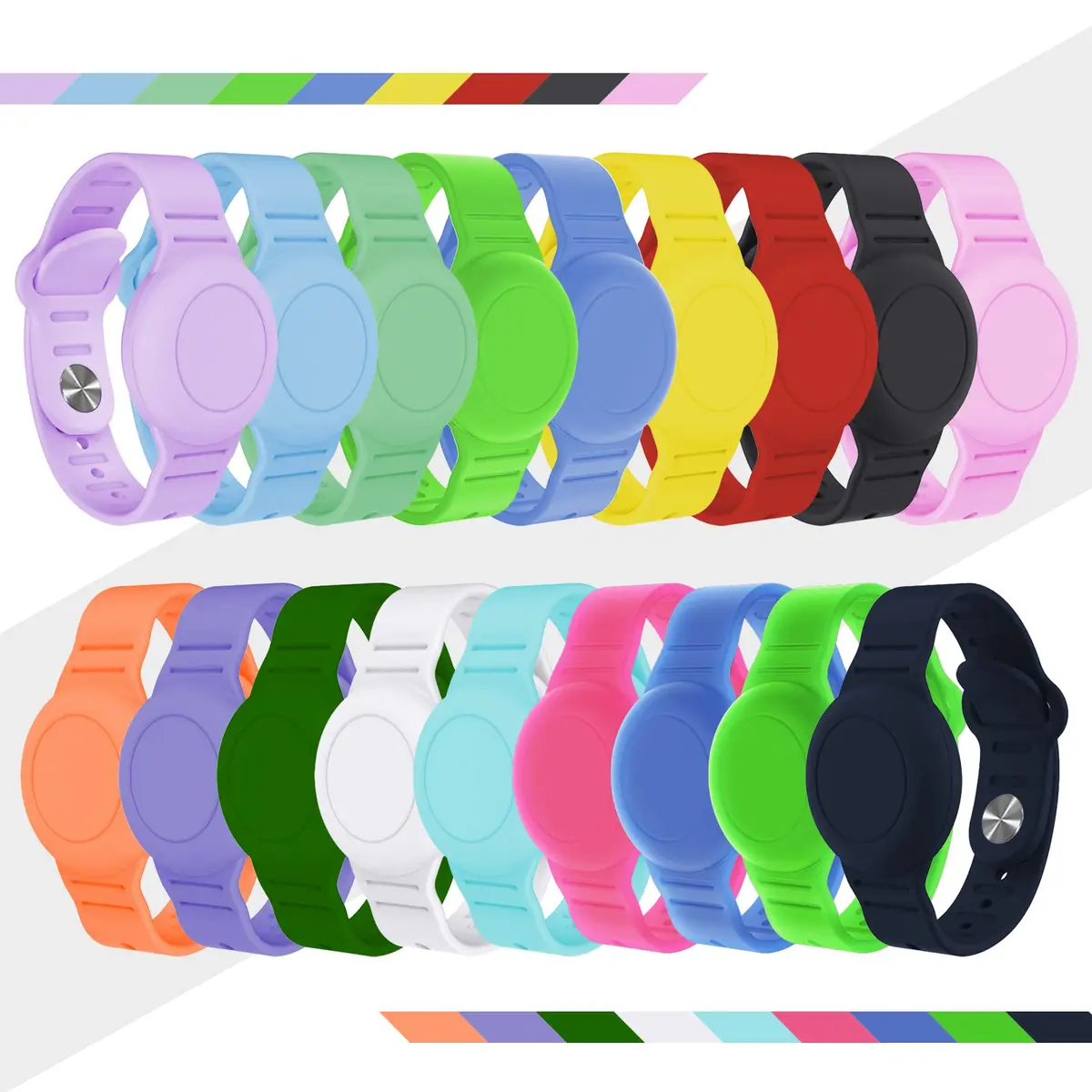 KAHADI Waterproof AirTag Bracelet for Kids, Silicone Wristband, GPS Tracker Case, Red | Secure Anti-Loss Protection - view 6