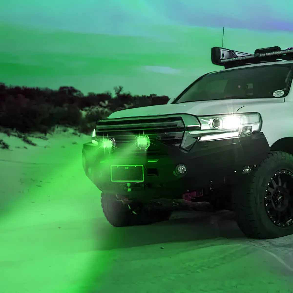 Nilight 4 inch Led Light Pod Green Spot Driving Fog Lights 2PCS | 18W Off Road Fishing Hunting Emergency - view 8