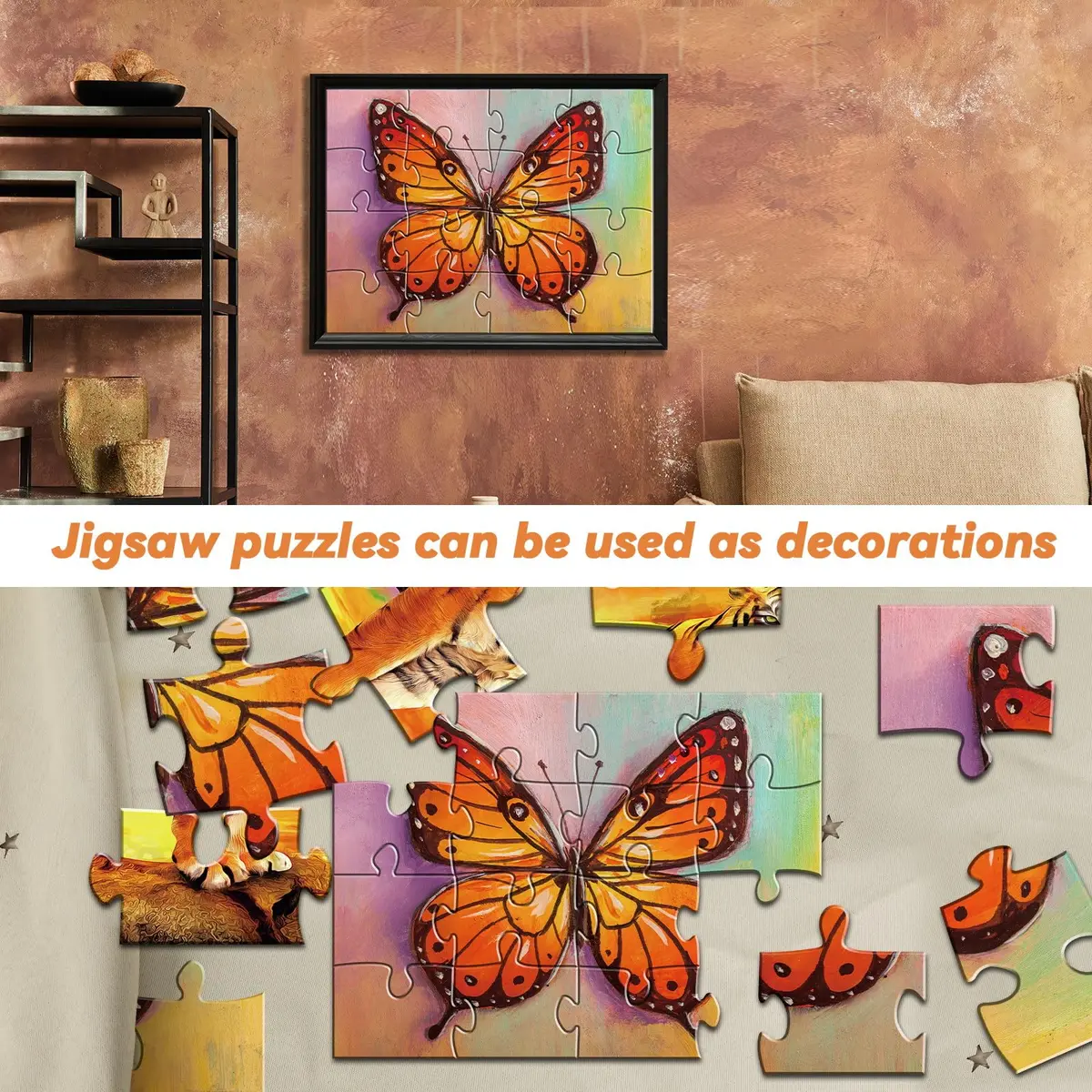 Qyeahkj Dementia Alzheimer’s Large Jigsaw Puzzles 15x24cm | Cognitive Memory Activity for Seniors - view 6