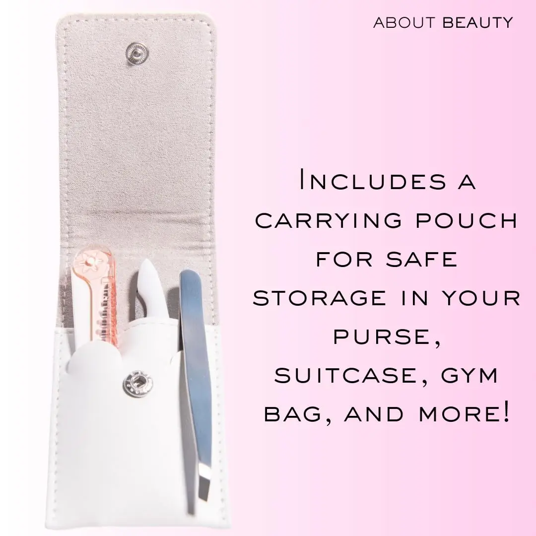 Kai Beauty About Beauty Folding Purse Pack 3 | Women's Grooming Set with Japanese Steel - view 6