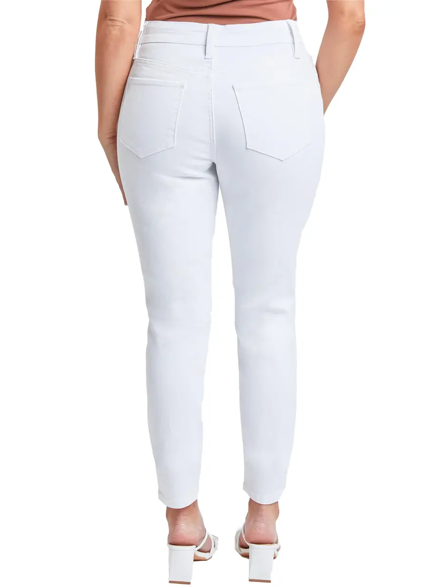 Royalty For Me Women's Vintage Dream High Rise Skinny Jeans, White | Retro Fit with Stretch Comfort - view 2