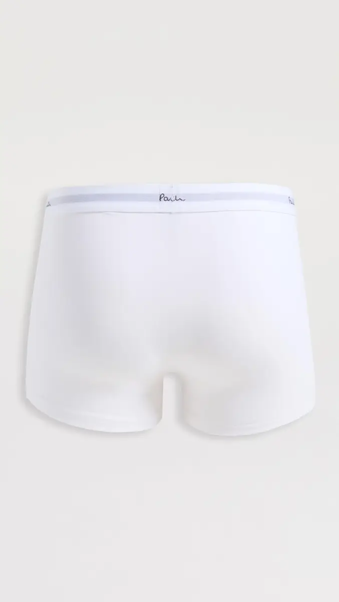 Paul Smith Men Trunk 3 Pack Solid White | Organic Cotton Comfort (70-120 chars) - view 3